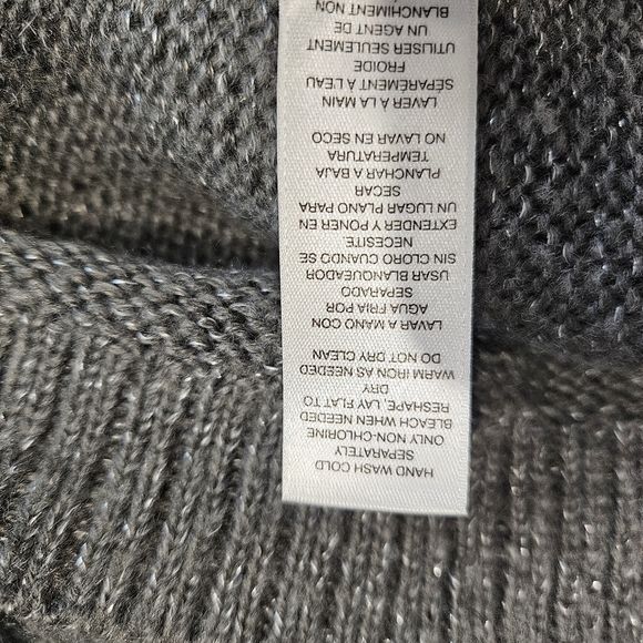 Chico's Gray Grey Paillette Sequin Sweater - Picture 9 of 10